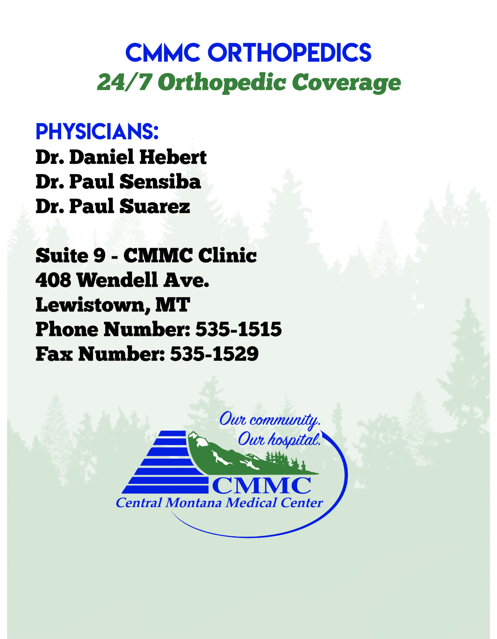 Orthopedics Central Montana Medical Center